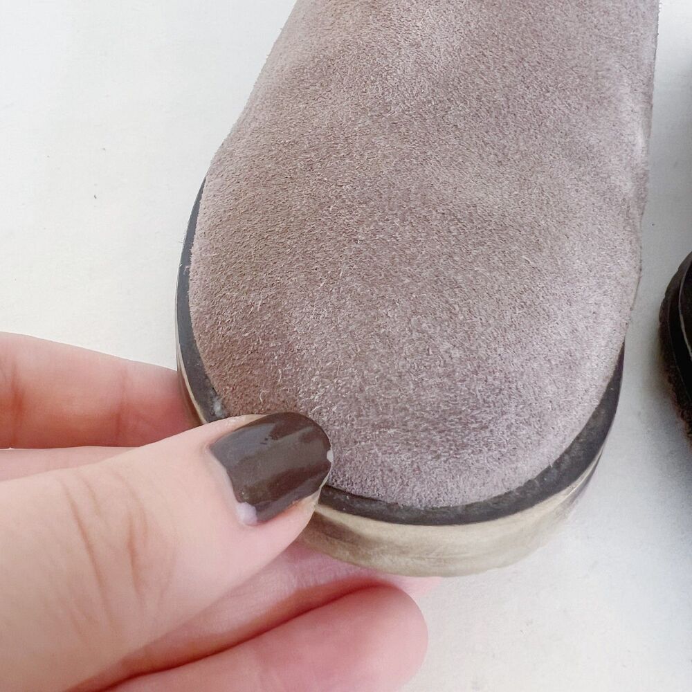 Steve Madden Gianna Taupe Suede Chelsea Ankle Boots Booties Women's Size 7.5 - Picture 6 of 8